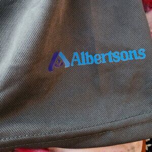 Albertsons Grey polo work shirt